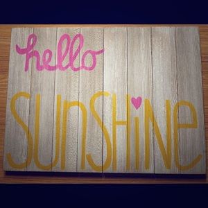 Hello Sunshine Wall Decor Sign